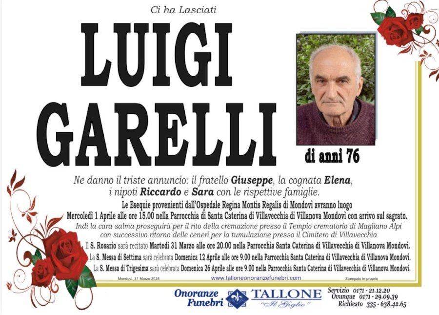 Manifesto di LUIGI GARELLI
