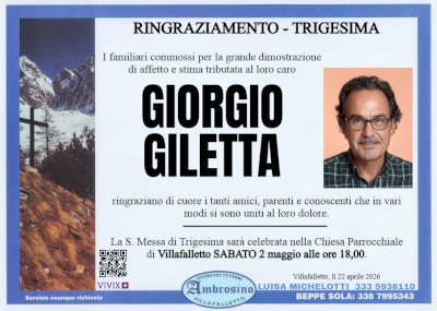 PIER GIORGIO GILETTA
