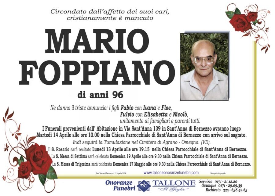 Manifesto di MARIO FOPPIANO