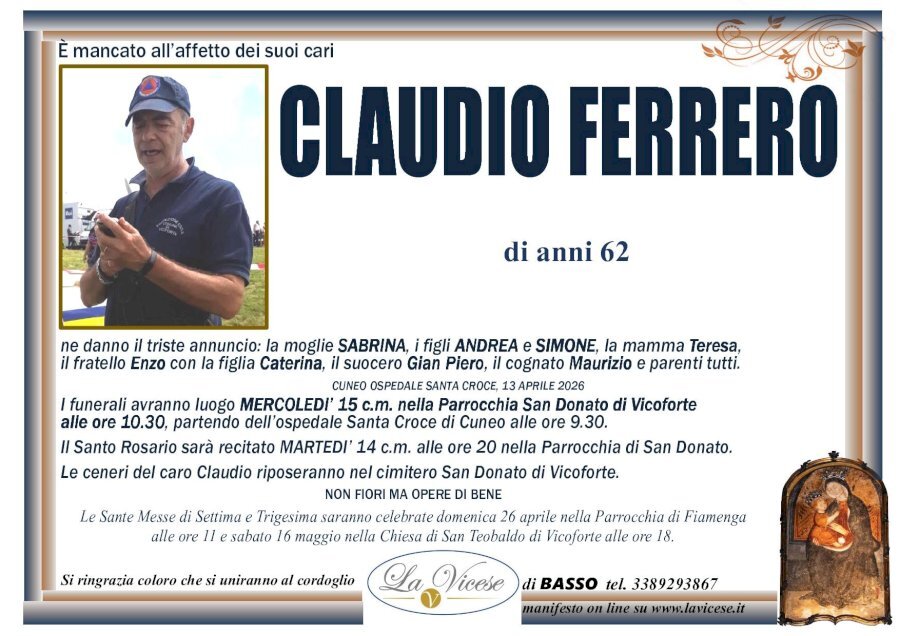 Manifesto di CLAUDIO FERRERO