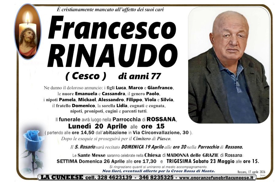 Manifesto di FRANCESCO RINAUDO "CESCO"