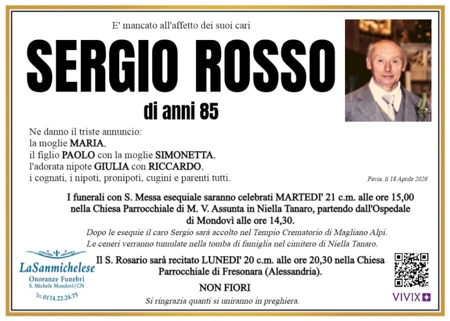 Manifesto di SERGIO ROSSO
