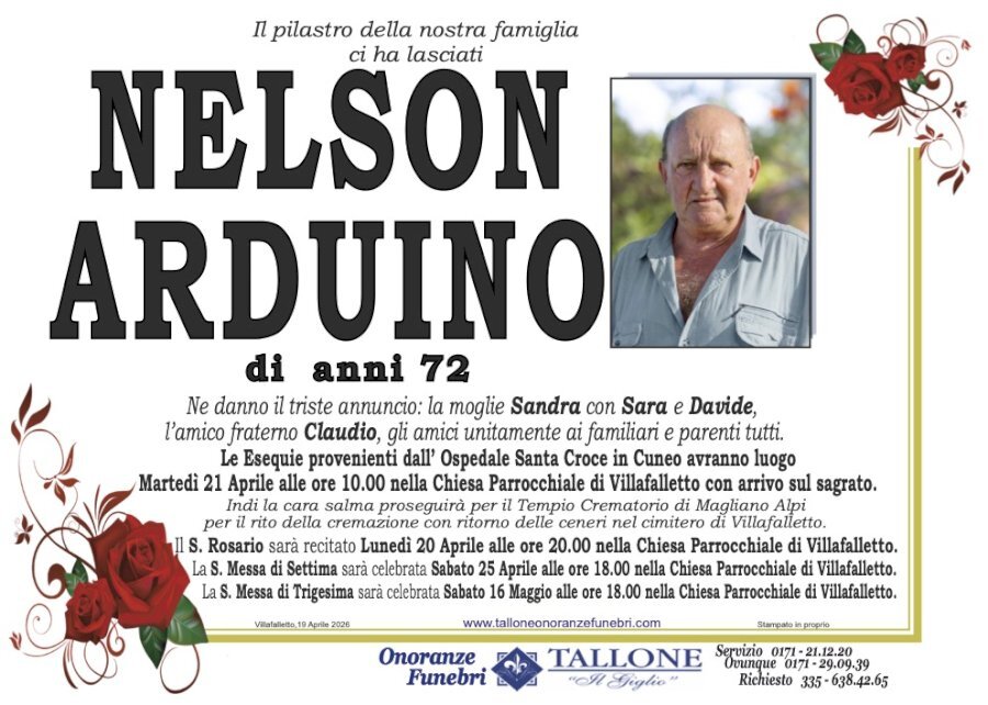 Manifesto di NELSON ARDUINO