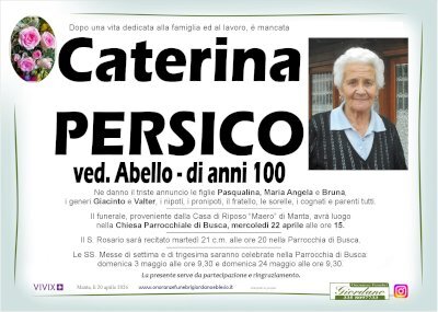 CATERINA PERSICO ved. ABELLO