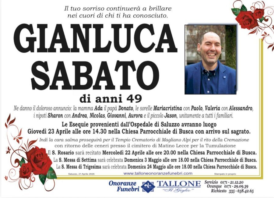 Manifesto di GIANLUCA SABATO