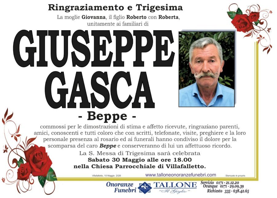 Manifesto di GIUSEPPE GASCA "BEPPE"