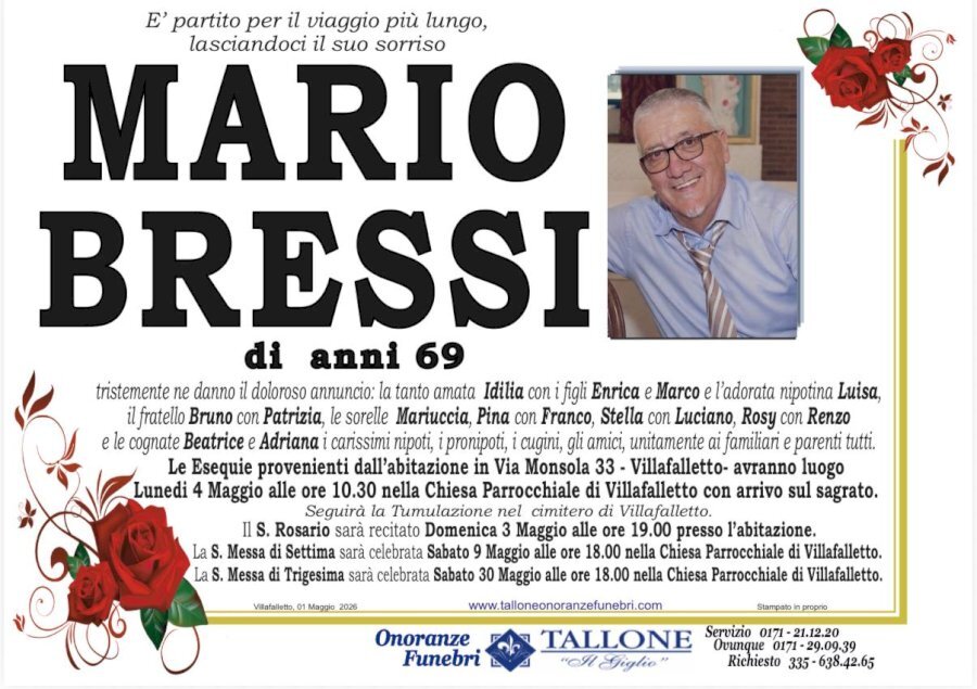 Manifesto di MARIO BRESSI