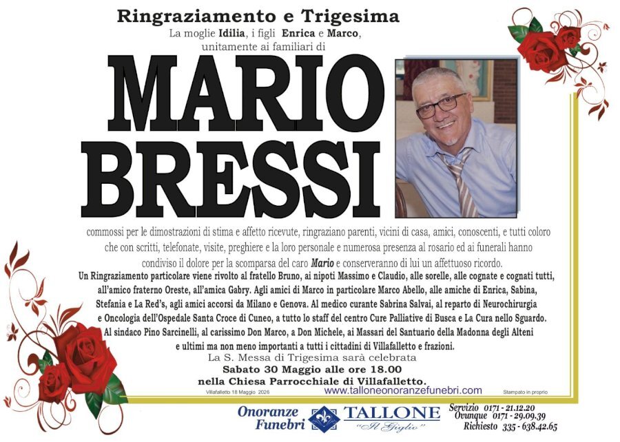 Manifesto di MARIO BRESSI