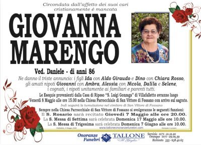 GIOVANNA MARENGO ved. DANIELE