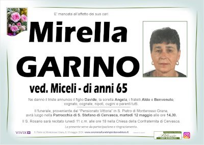 MIRELLA GARINO ved. MICELI