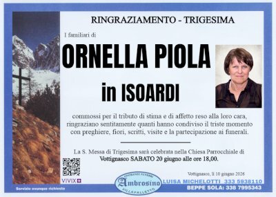 ORNELLA PIOLA in ISOARDI