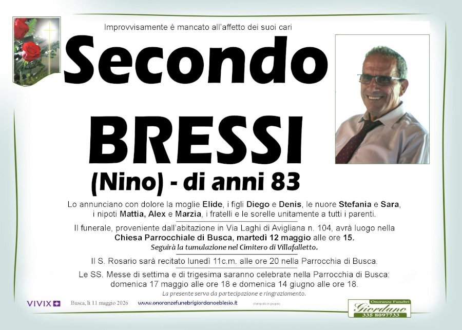 Manifesto di SECONDO BRESSI "NINO"
