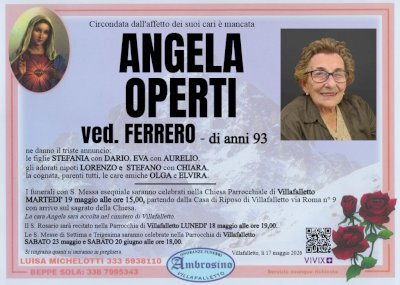 ANGELA OPERTI ved. FERRERO