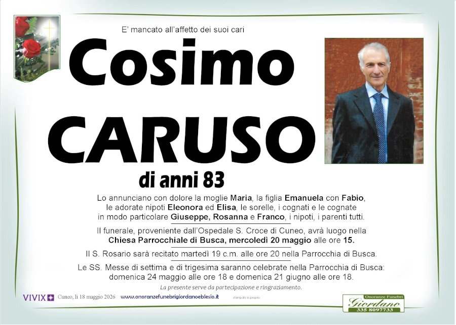 Manifesto di COSIMO CARUSO