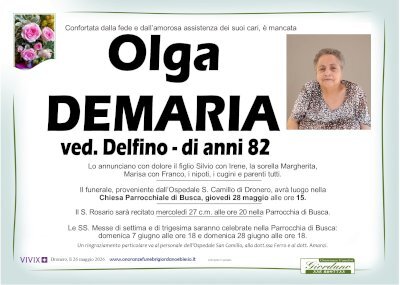 OLGA DEMARIA ved. DELFINO