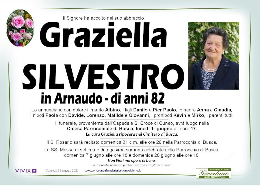 Manifesto di GRAZIELLA SILVESTRO in ARNAUDO