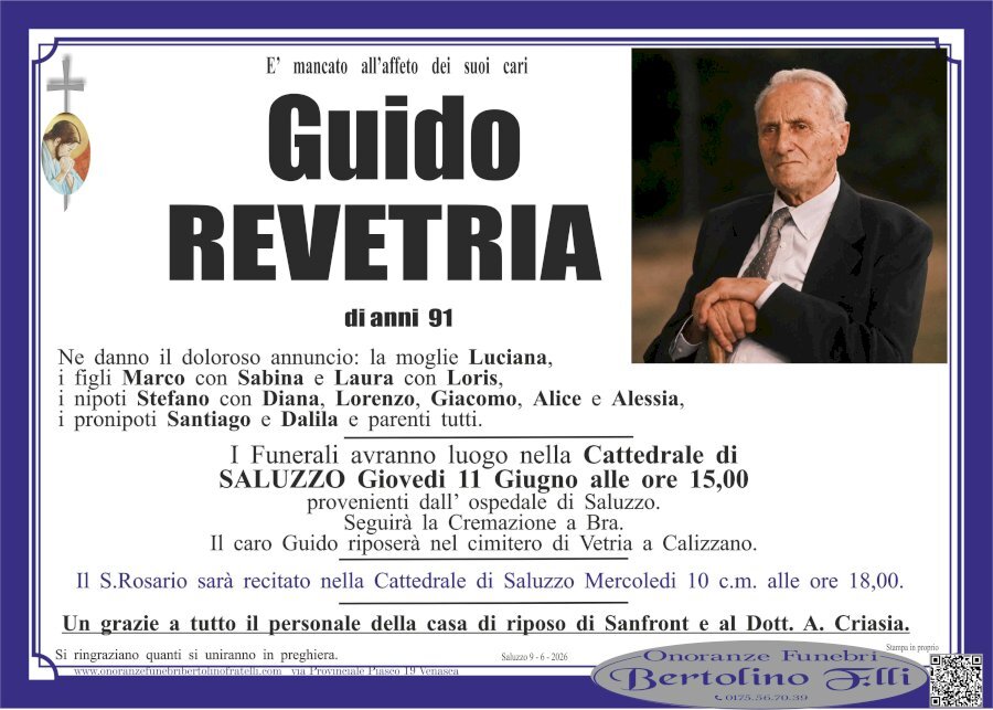 Manifesto di GUIDO REVETRIA