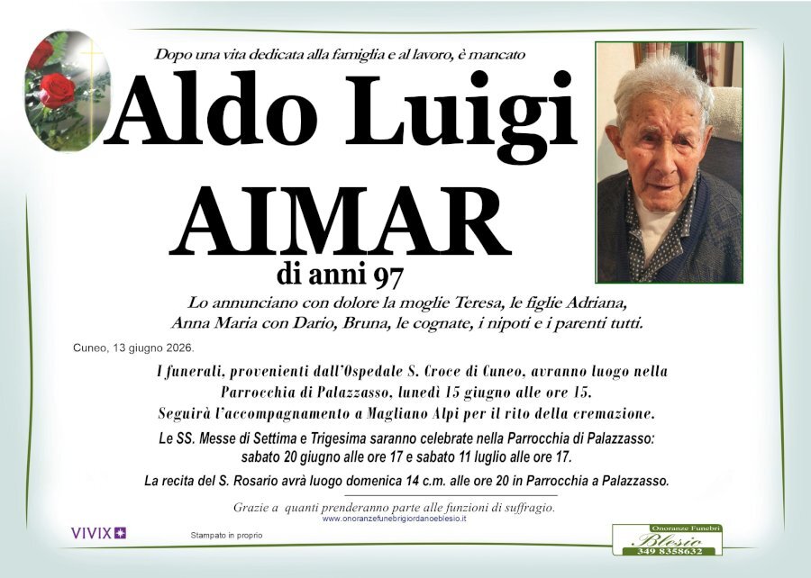 Manifesto di ALDO LUIGI AIMAR