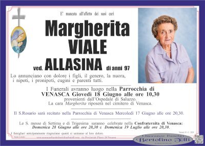 MARGHERITA VIALE ved. ALLASINA