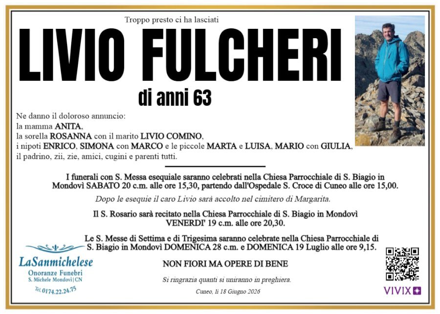 Manifesto di LIVIO FULCHERI