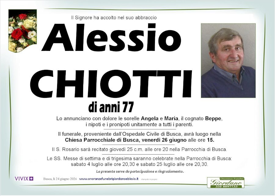 Manifesto di ALESSIO CHIOTTI