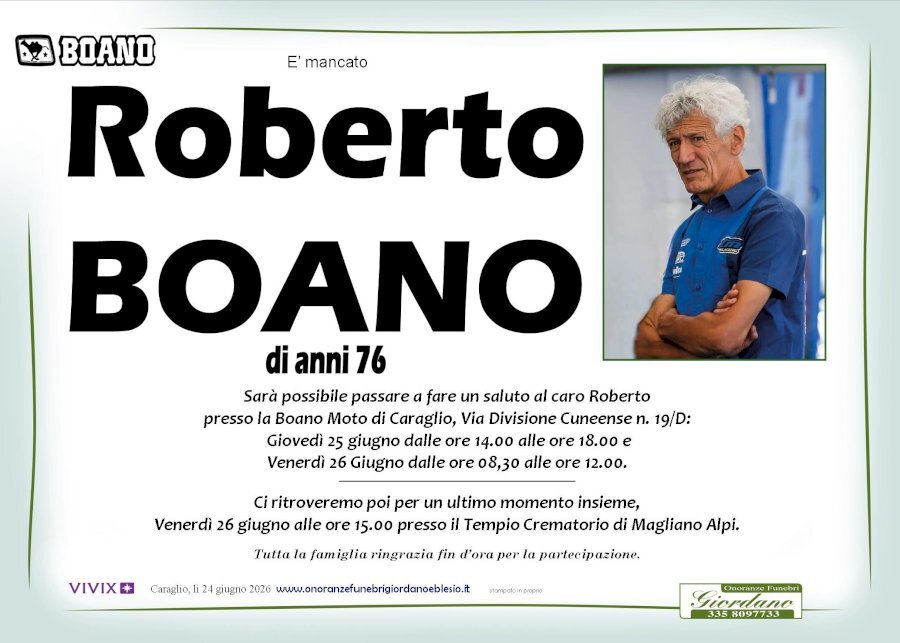 Manifesto di ROBERTO BOANO