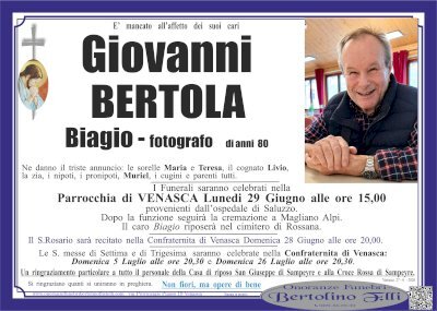 GIOVANNI BERTOLA "BIAGIO"