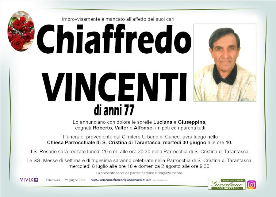 Manifesto di CHIAFFREDO VINCENTI