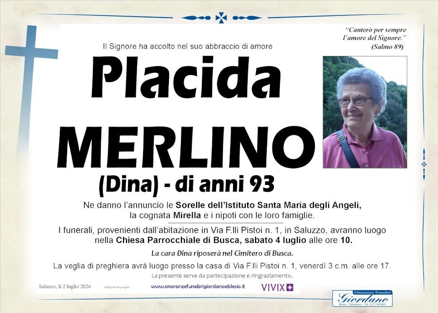 Manifesto di PLACIDA MERLINO "DINA"