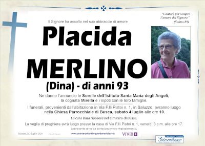 PLACIDA MERLINO "DINA"