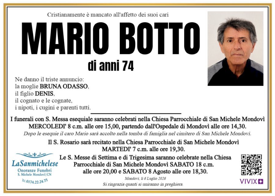 Manifesto di MARIO BOTTO