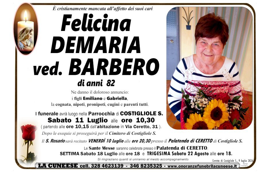 Manifesto di FELICINA BARBERO