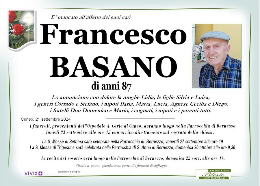 Manifesto di FRANCESCO BASANO