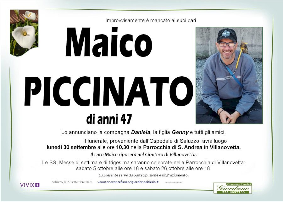 Manifesto di MAICO PICCINATO