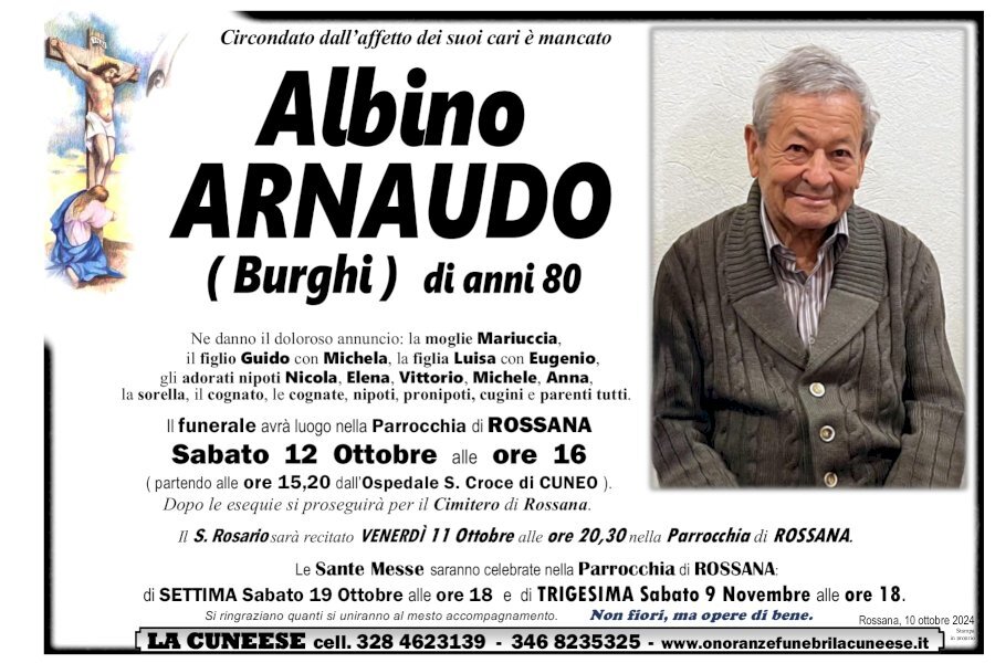 Manifesto di ALBINO ARNAUDO "BURGHI"