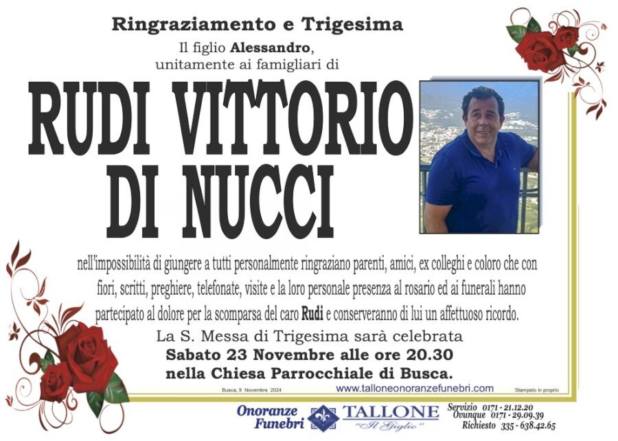 Manifesto di RUDI VITTORIO DI NUCCI