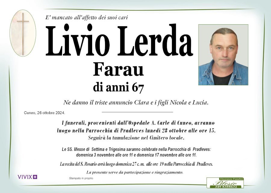 Manifesto di LIVIO LERDA