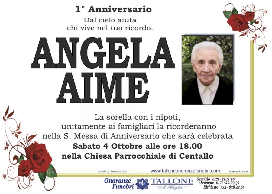 Manifesto di ANGELA AIME Manifesto di ANGELA AIME