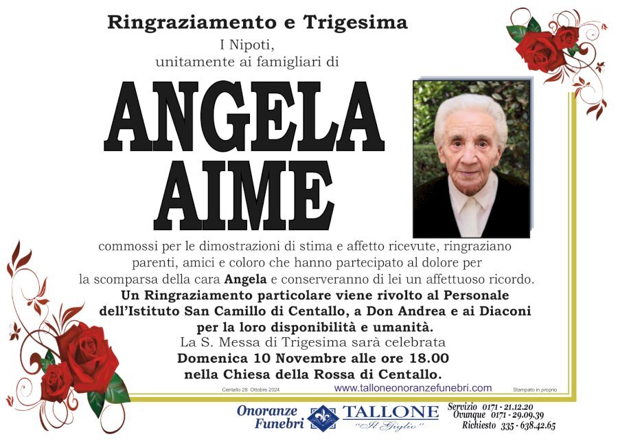 Manifesto di ANGELA AIME