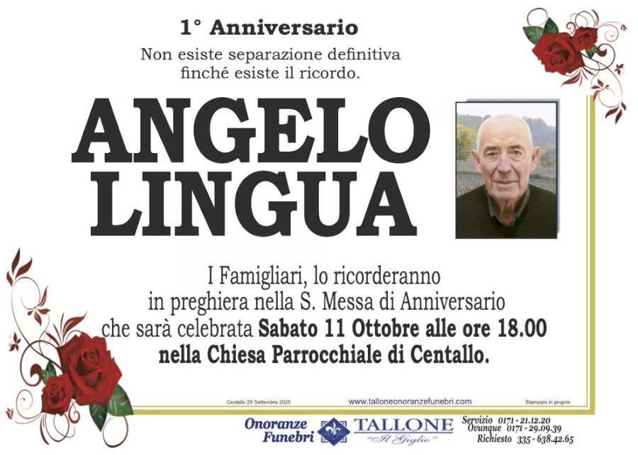 Manifesto di ANGELO LINGUA Manifesto di ANGELO LINGUA