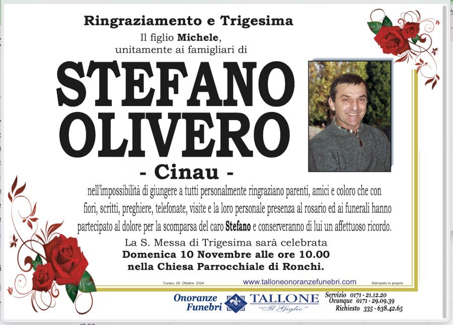 Manifesto di STEFANO OLIVERO "CINAU"