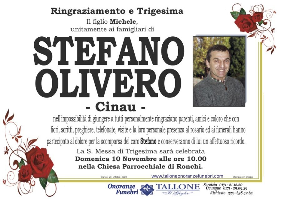 Manifesto di STEFANO OLIVERO "CINAU"