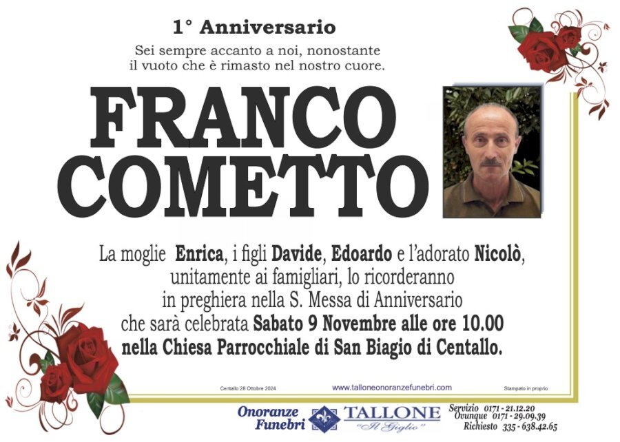 Manifesto di FRANCO COMETTO