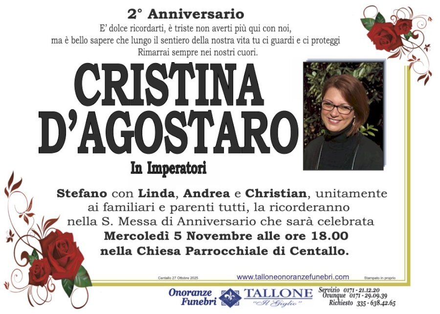 Manifesto di CRISTINA D'AGOSTARO in IMPERATORI