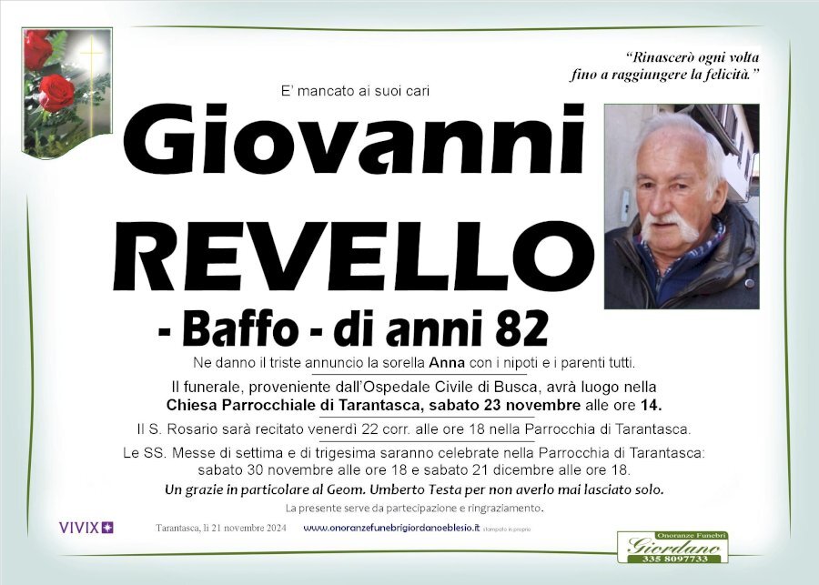 Manifesto di GIOVANNI REVELLO "BAFFO"