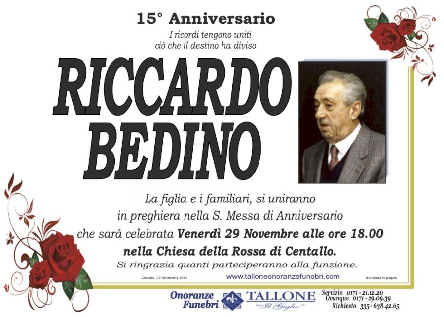 Manifesto di RICCARDO BEDINO