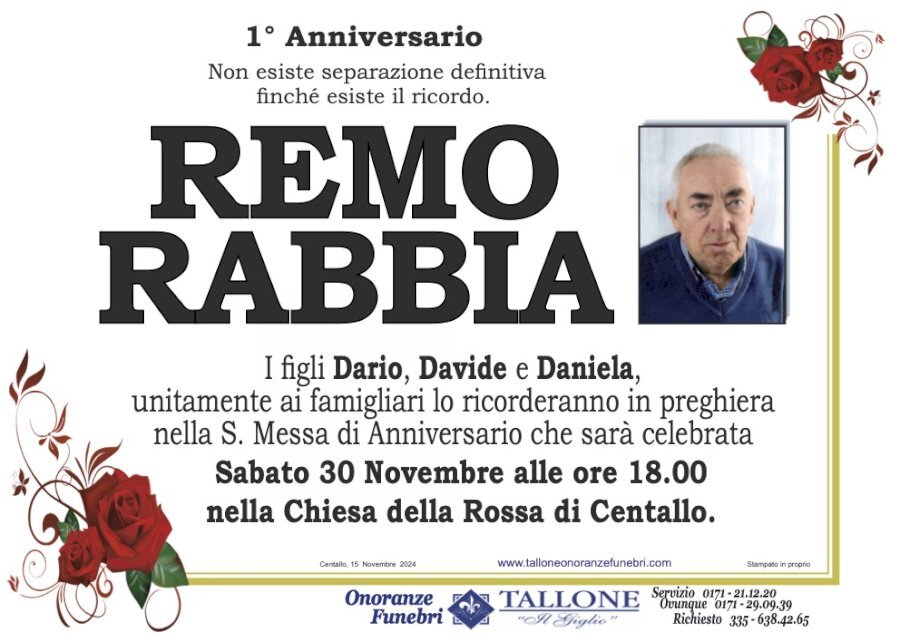 Manifesto di REMO RABBIA