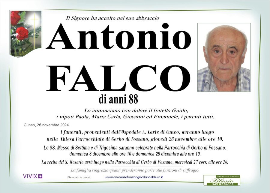 Manifesto di ANTONIO FALCO