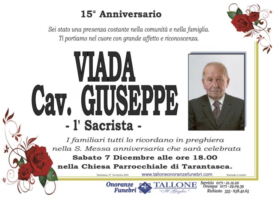 Manifesto di CAV. GIUSEPPE -1' SACIRSTA - VIADA