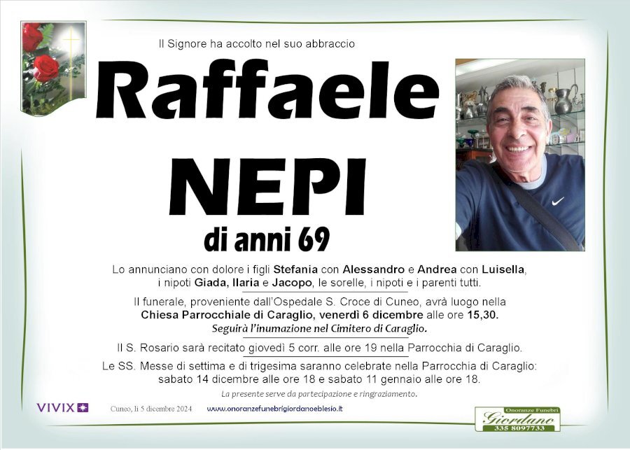 Manifesto di RAFFAELE NEPI